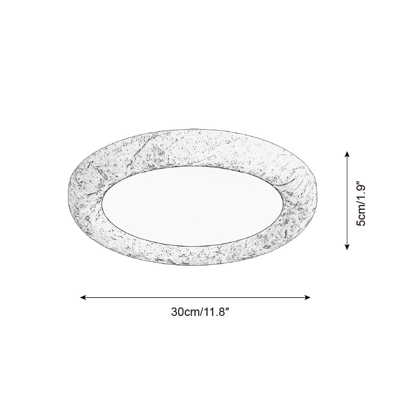 Earthbound Minimalist Resin Ceiling Light