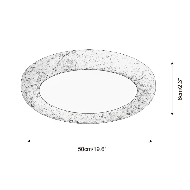 Earthbound Minimalist Resin Ceiling Light