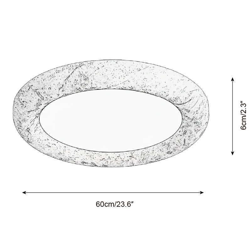 Earthbound Minimalist Resin Ceiling Light