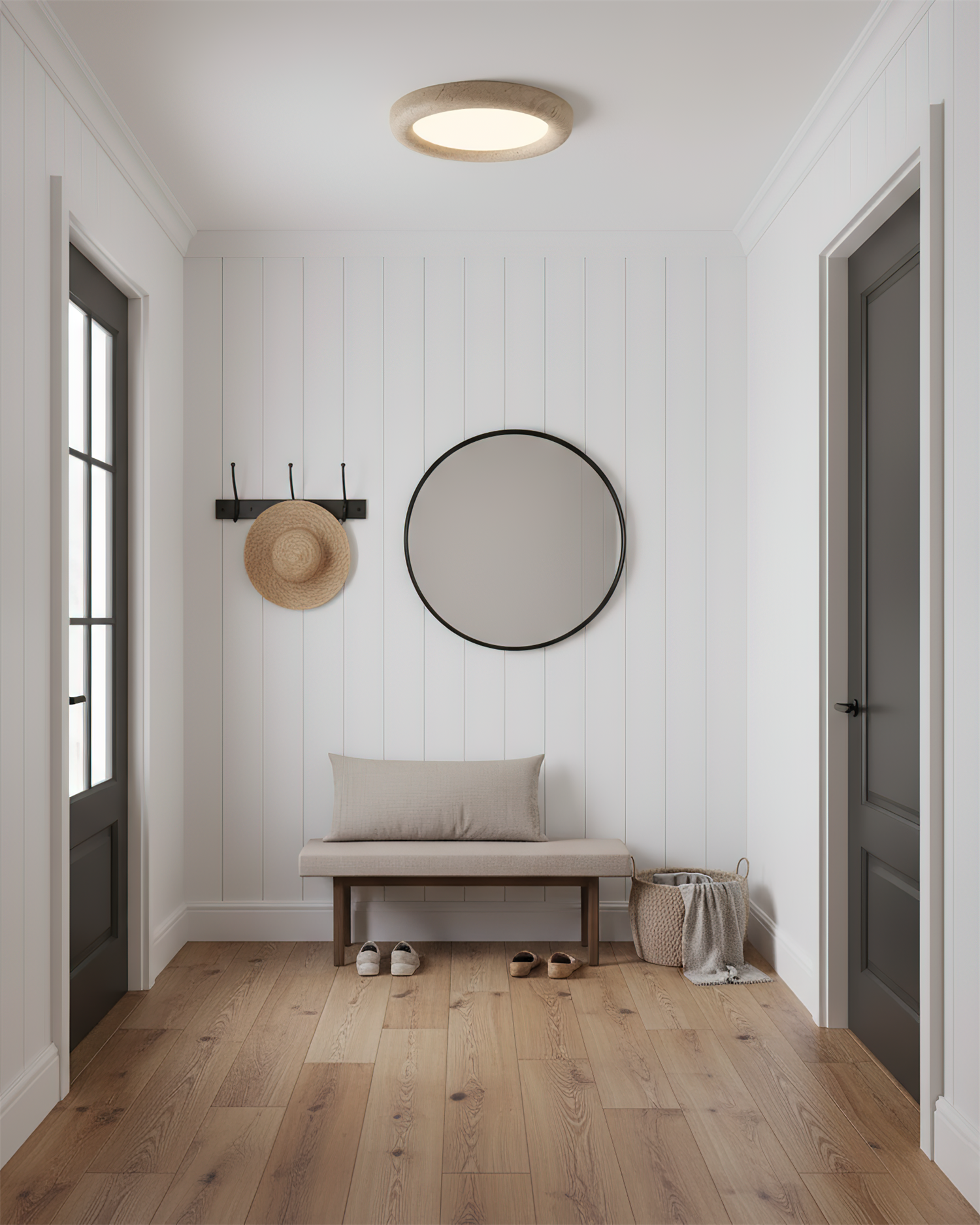 Earthbound Minimalist Resin Ceiling Light