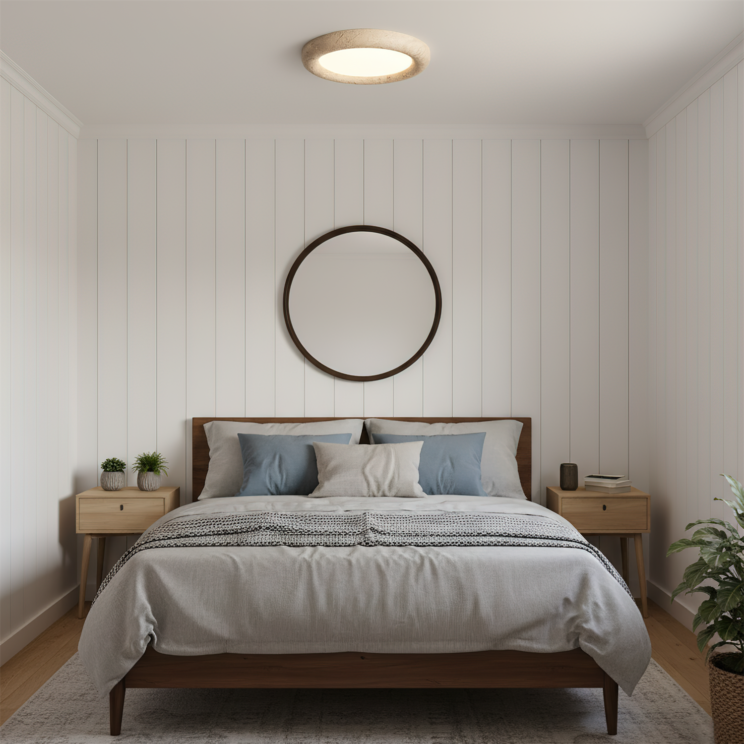 Earthbound Minimalist Resin Ceiling Light