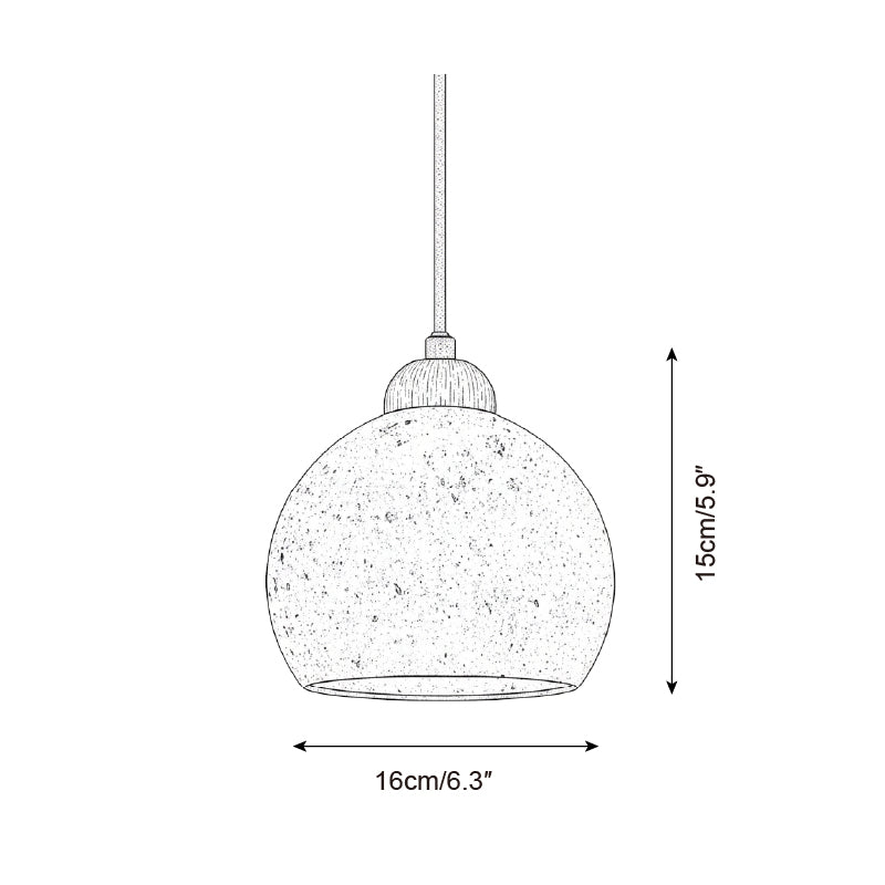 Earthform Minimalist Travertine Pendant Light