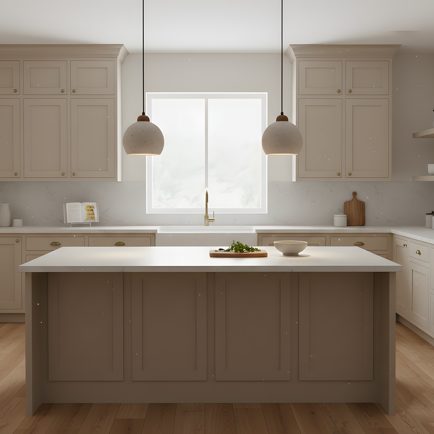 Earthform Minimalist Travertine Pendant Light