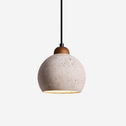 Earthform Minimalist Travertine Pendant Light