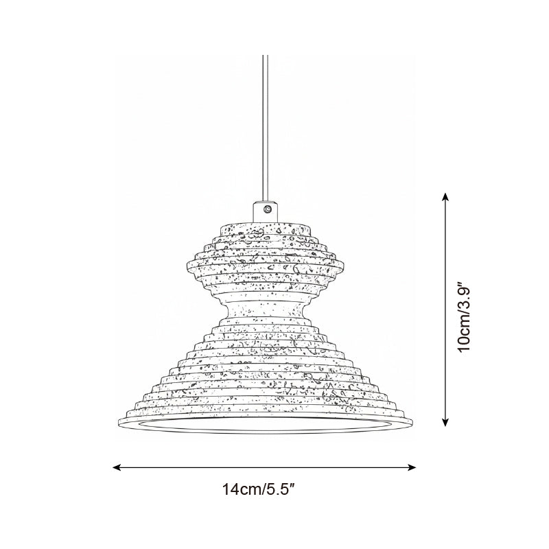 Earthwave Scandinavian Travertine Pendant Light