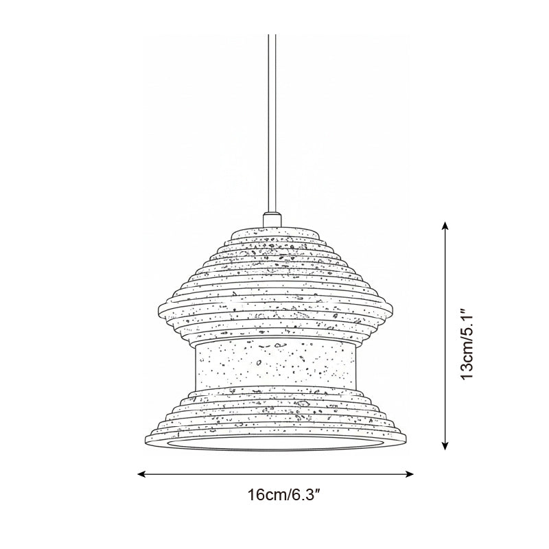 Earthwave Scandinavian Travertine Pendant Light