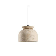 Easton Wabi-Sabi Travertine Pendant Light