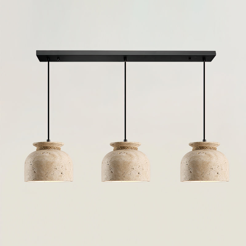 Easton Wabi-Sabi Travertine Pendant Light