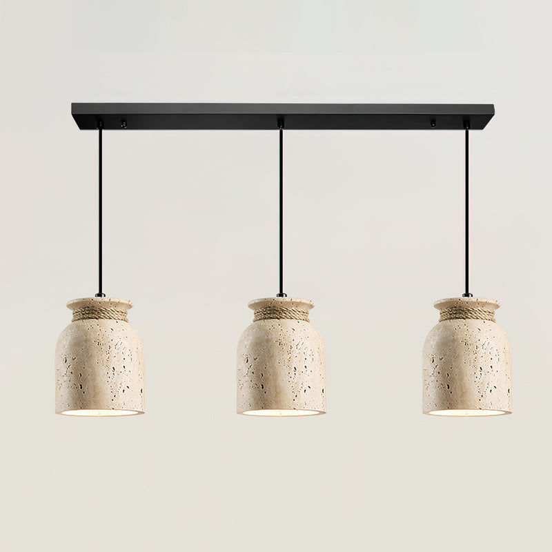 Easton Wabi-Sabi Travertine Pendant Light