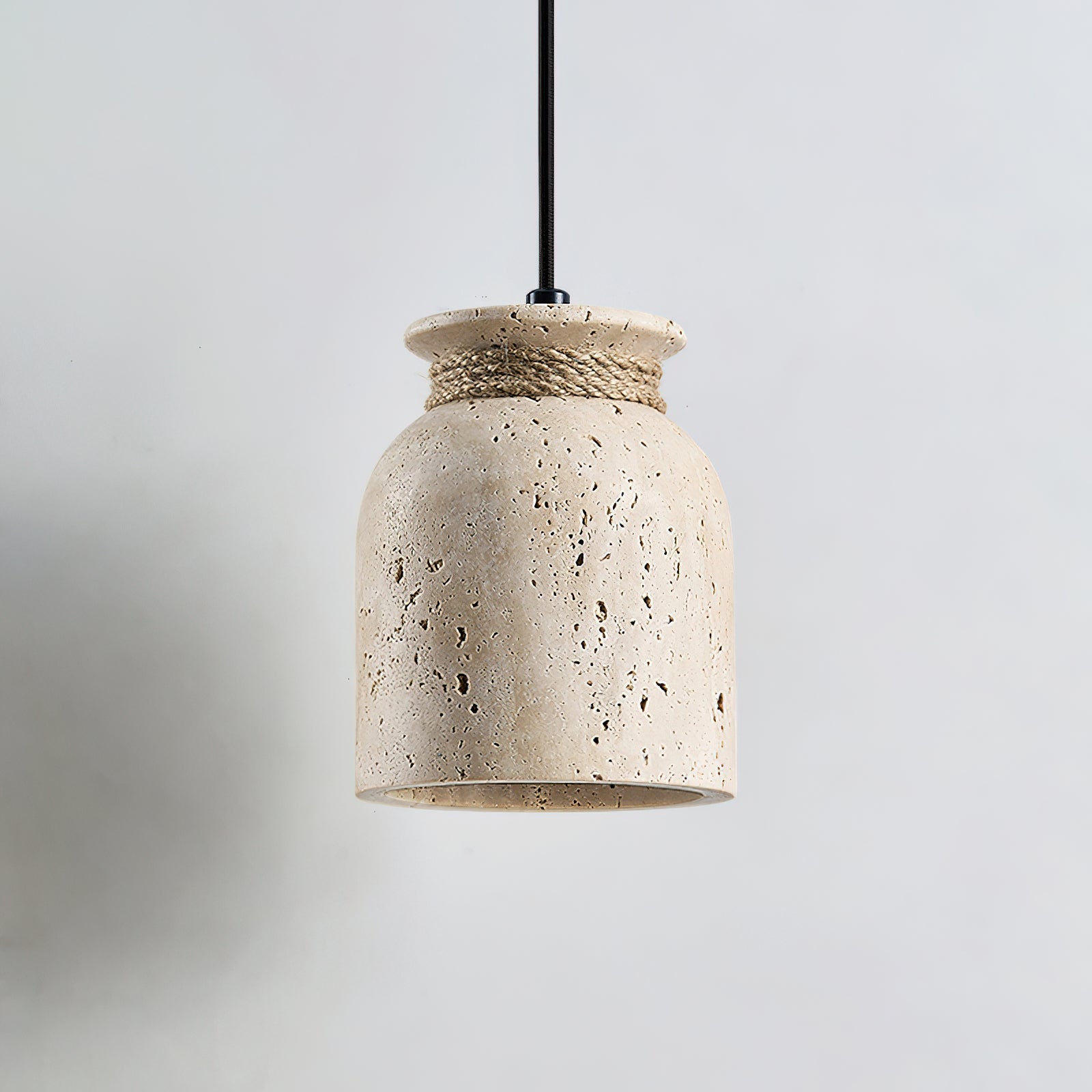 Easton Wabi-Sabi Travertine Pendant Light