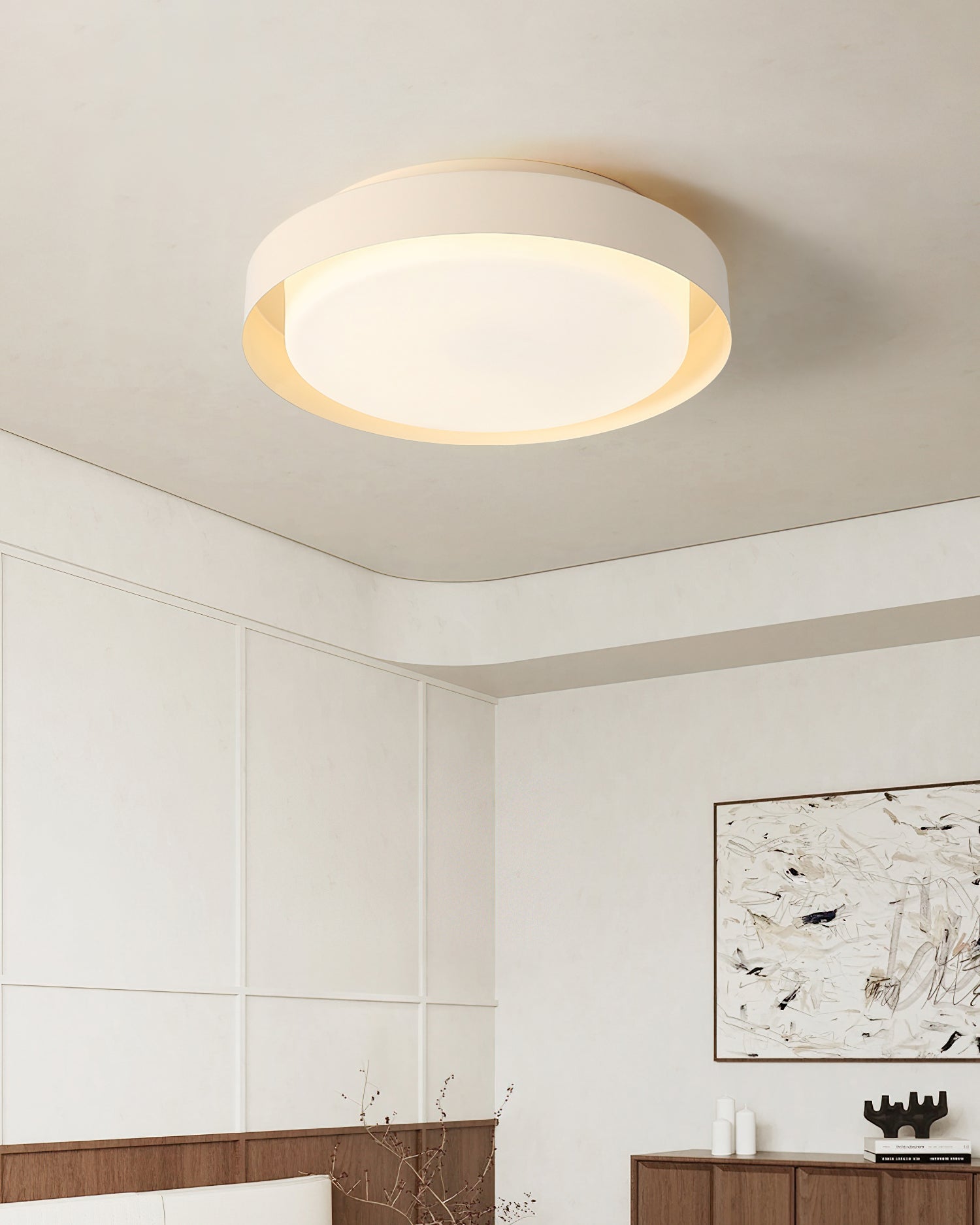 Ebern Minimalist Glass Ceiling Light