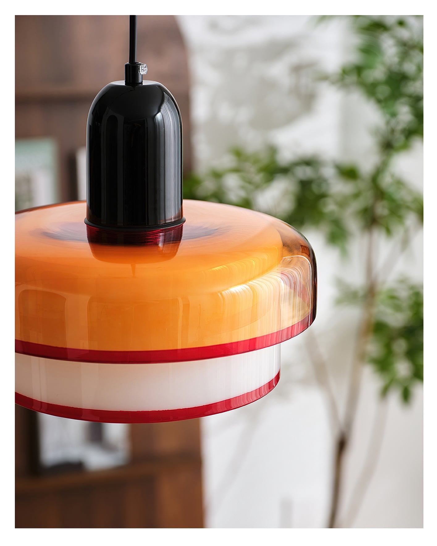 Ebern Modern Glass Pendant Light