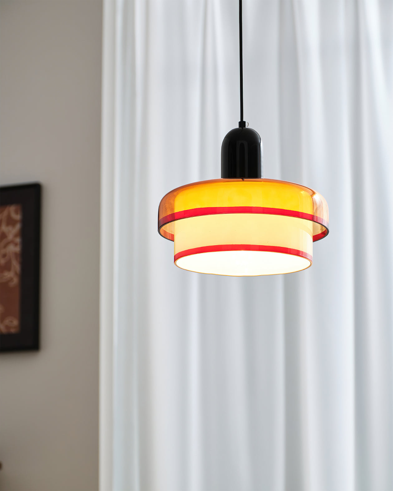 Ebern Modern Glass Pendant Light