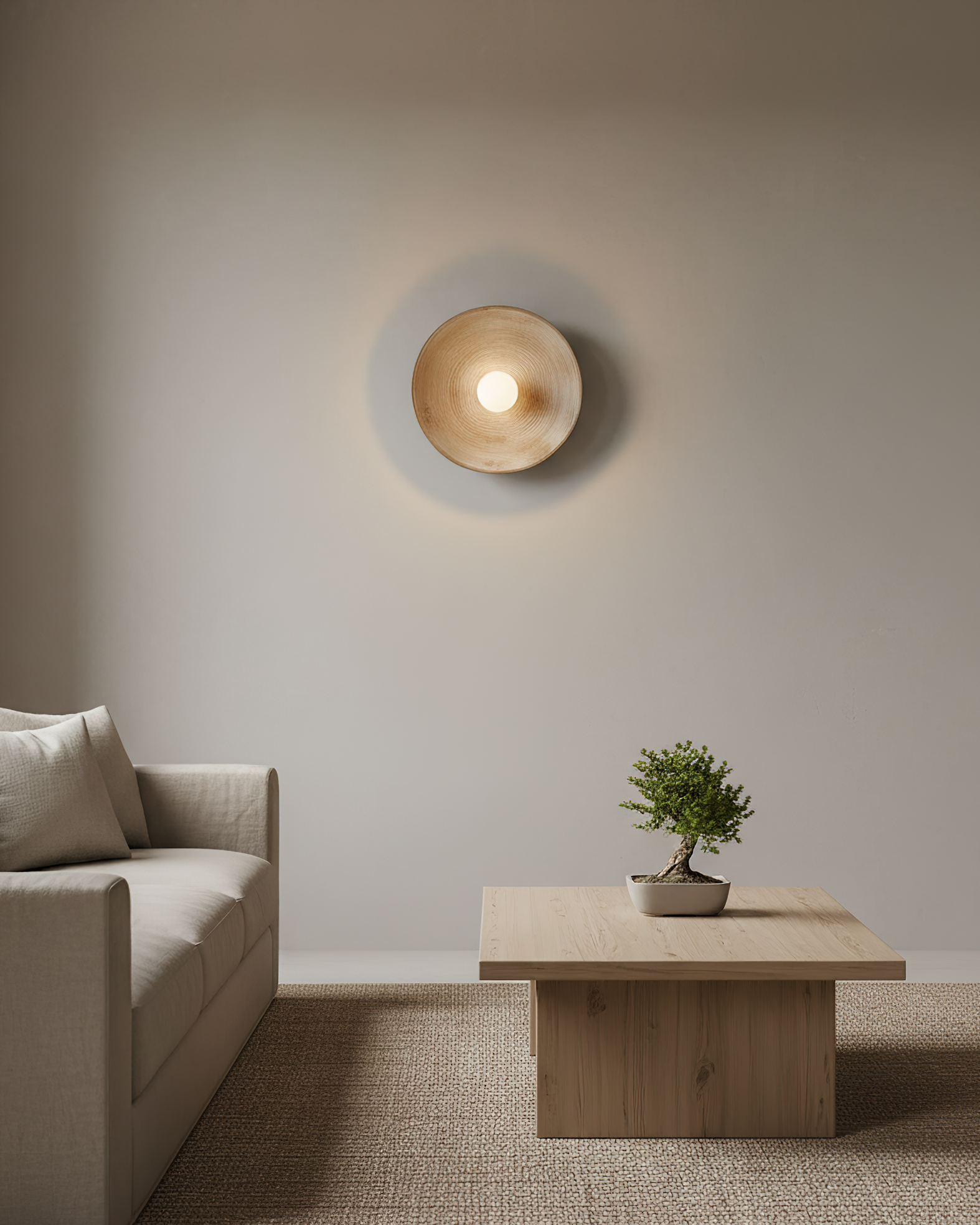 Echo Coil Modern Resin Wall Light