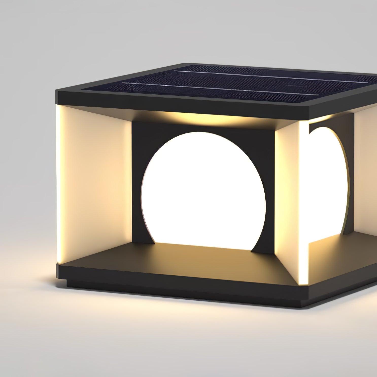 Eclipse Cube Outdoor Post Light - Blowlighting