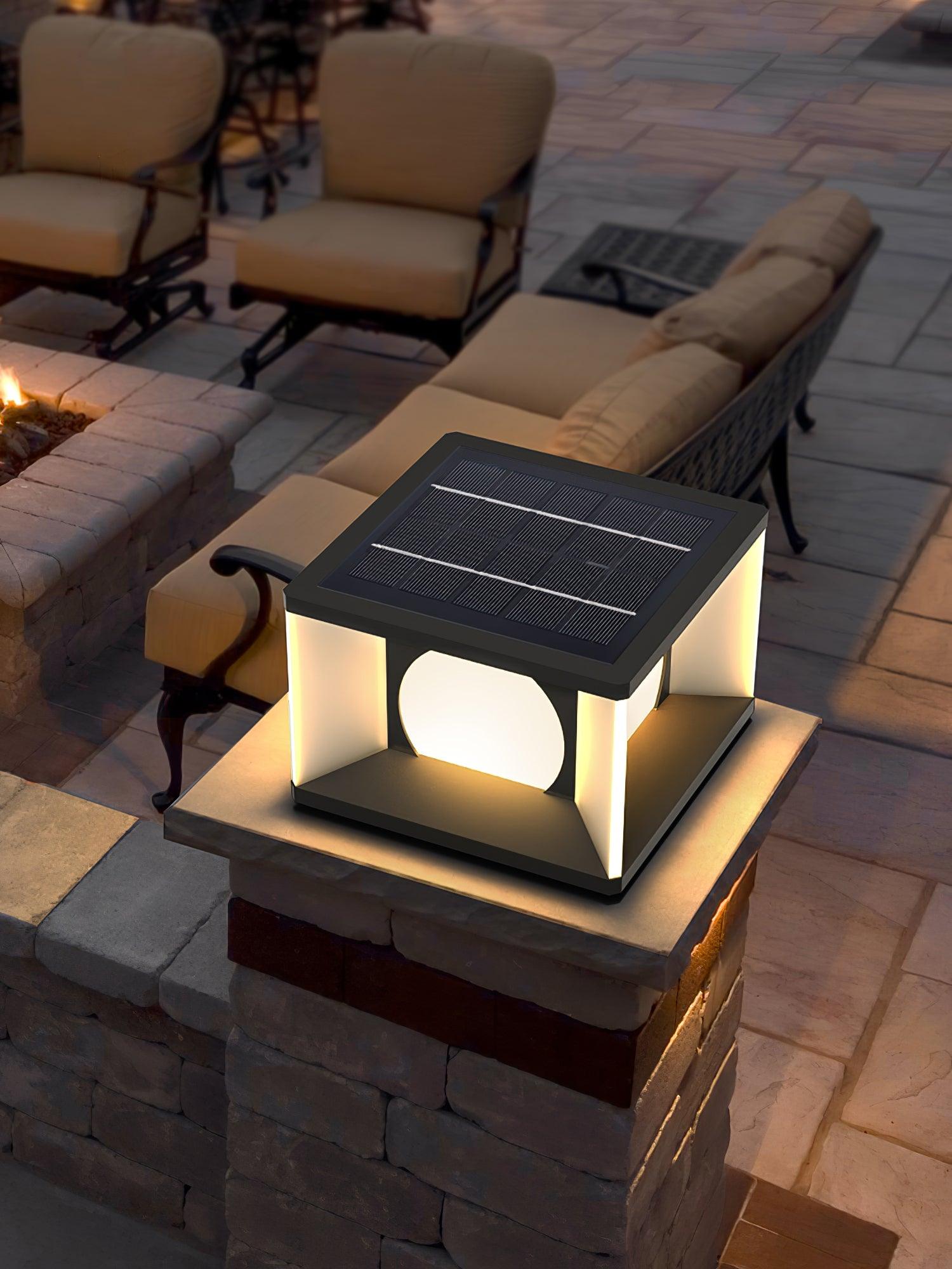 Eclipse Cube Outdoor Post Light - Blowlighting