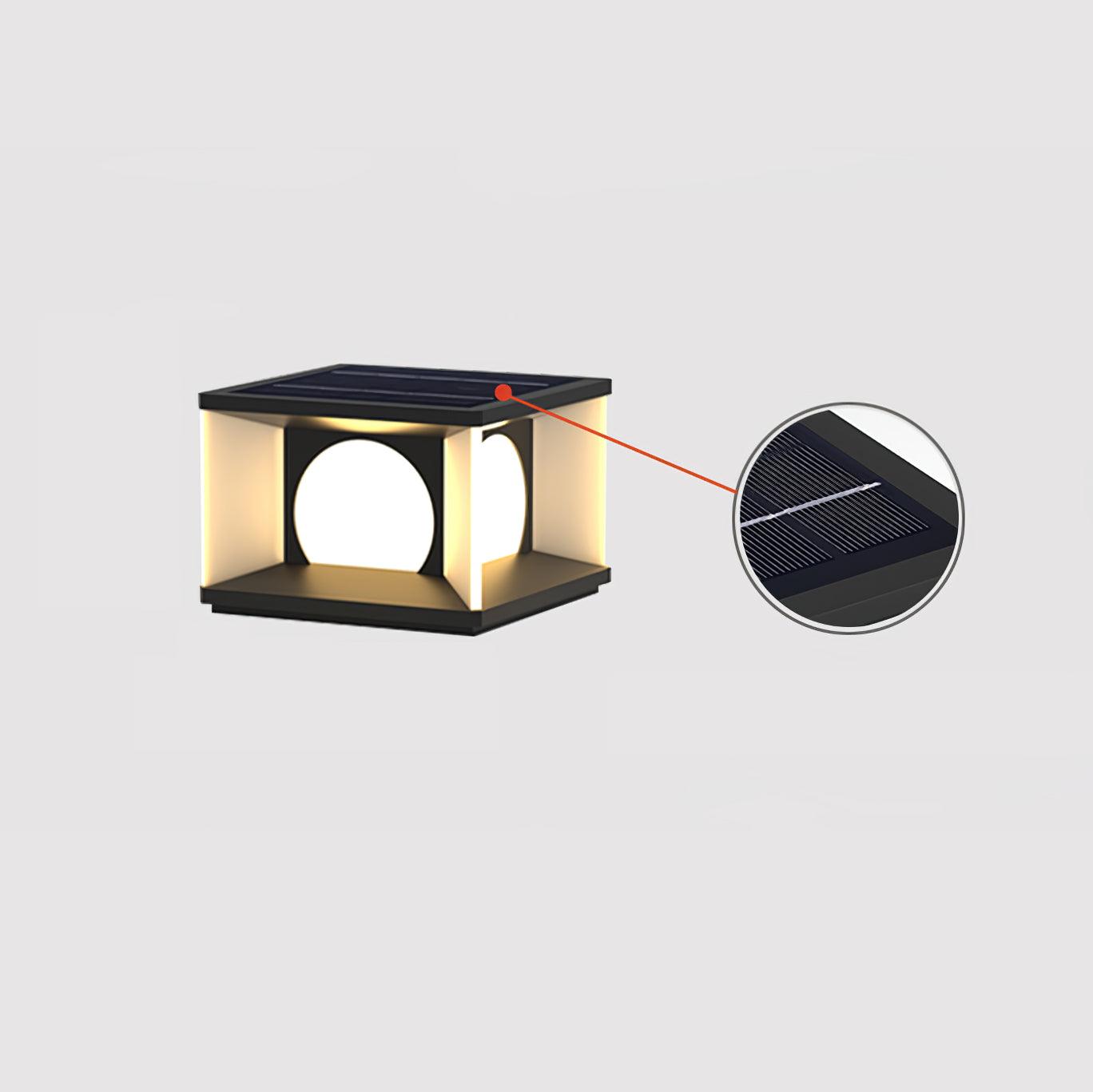 Eclipse Cube Outdoor Post Light - Blowlighting