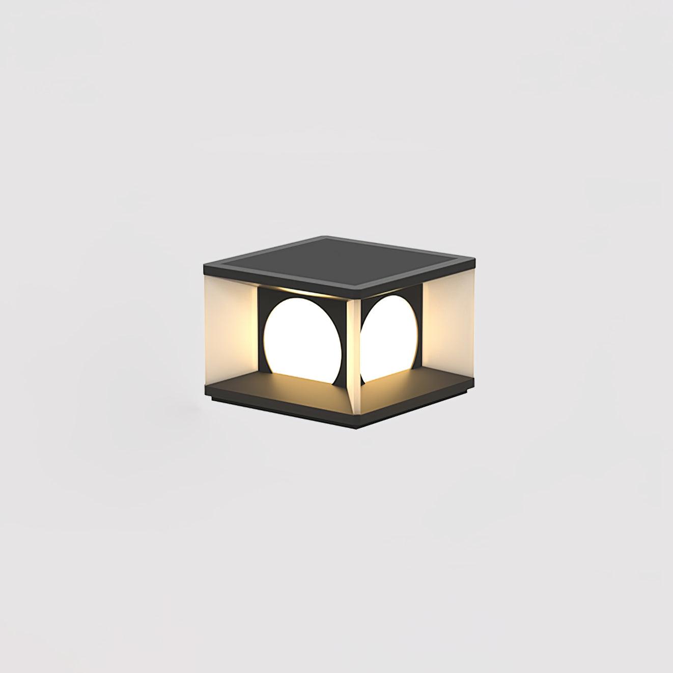 Eclipse Cube Outdoor Post Light - Blowlighting