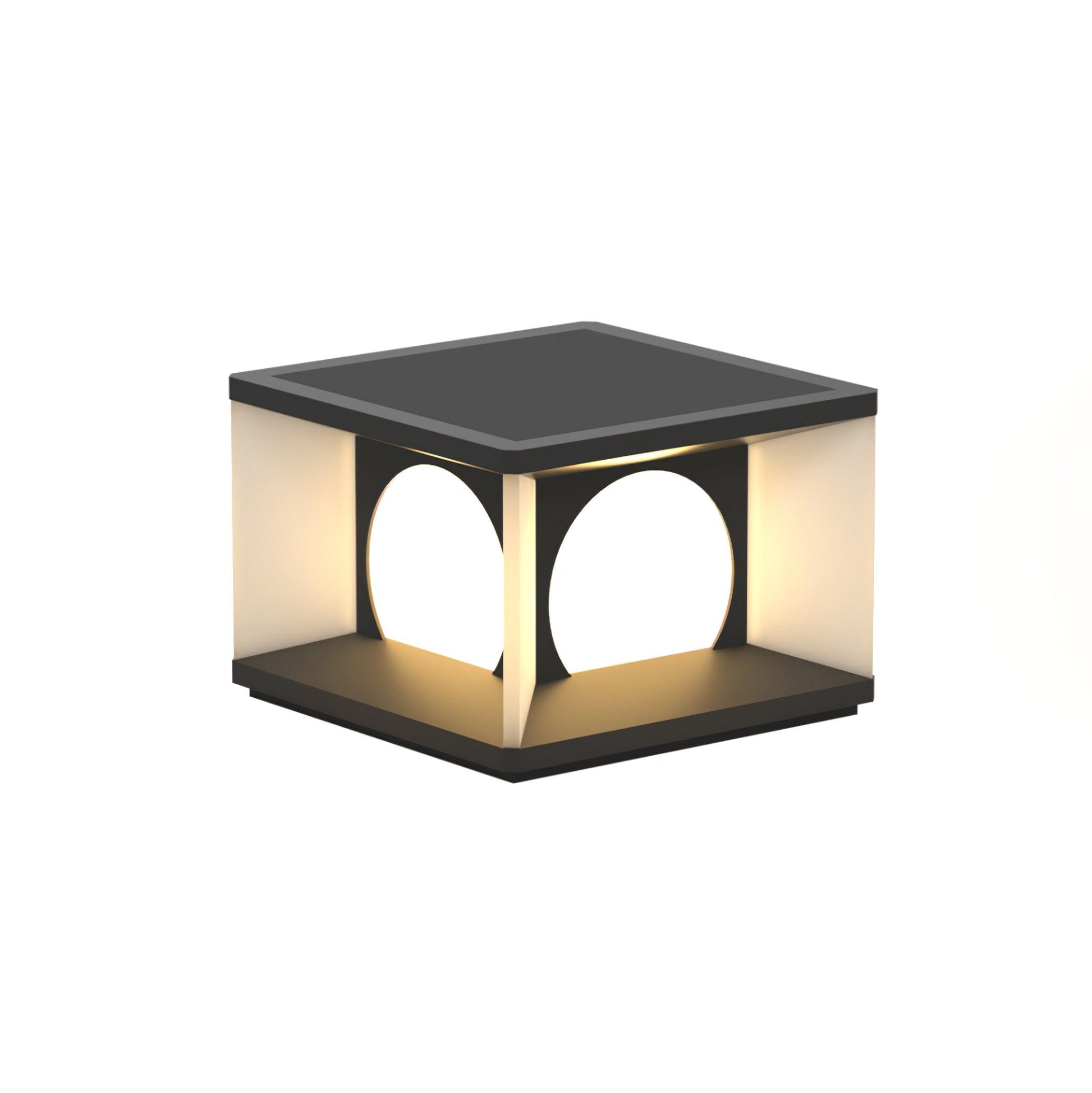 Eclipse Cube Outdoor Post Light - Blowlighting