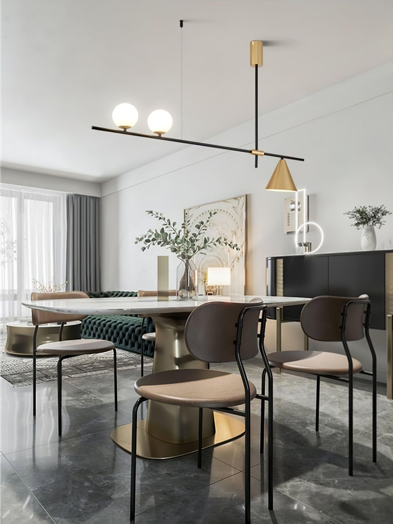 Eclipse Linear Suspension Light - Blowlighting