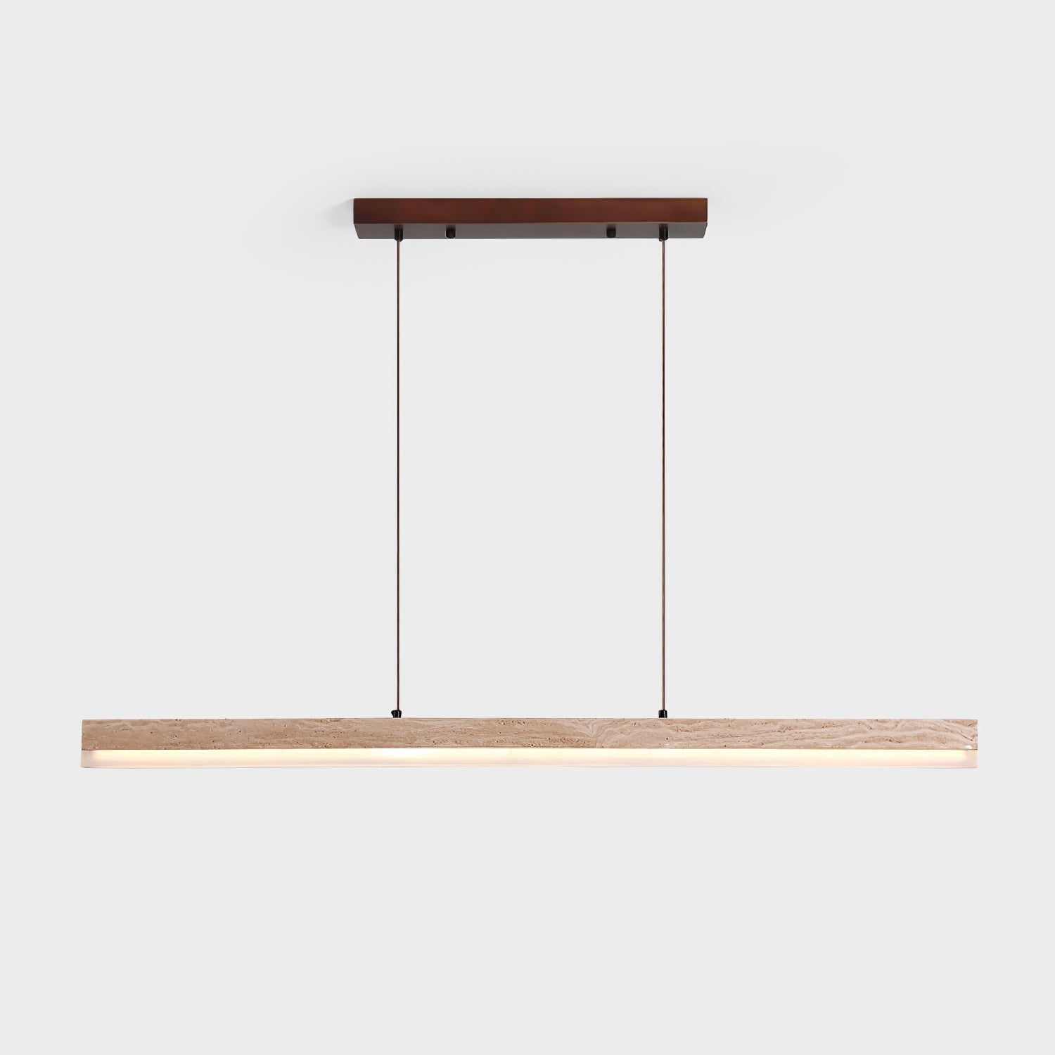 Ivsoryra Rectangular Travertine Pendant Light - Blowlighting