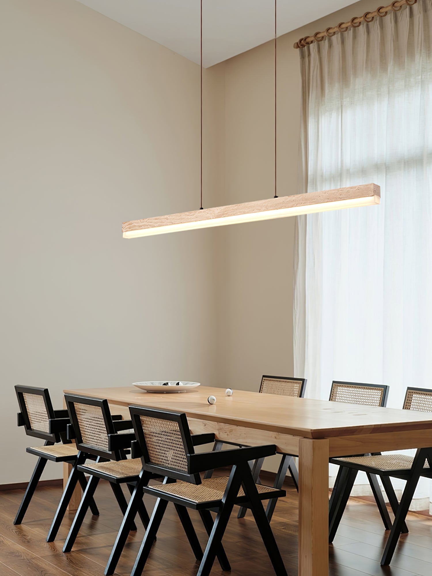Ivsoryra Rectangular Travertine Pendant Light - Blowlighting
