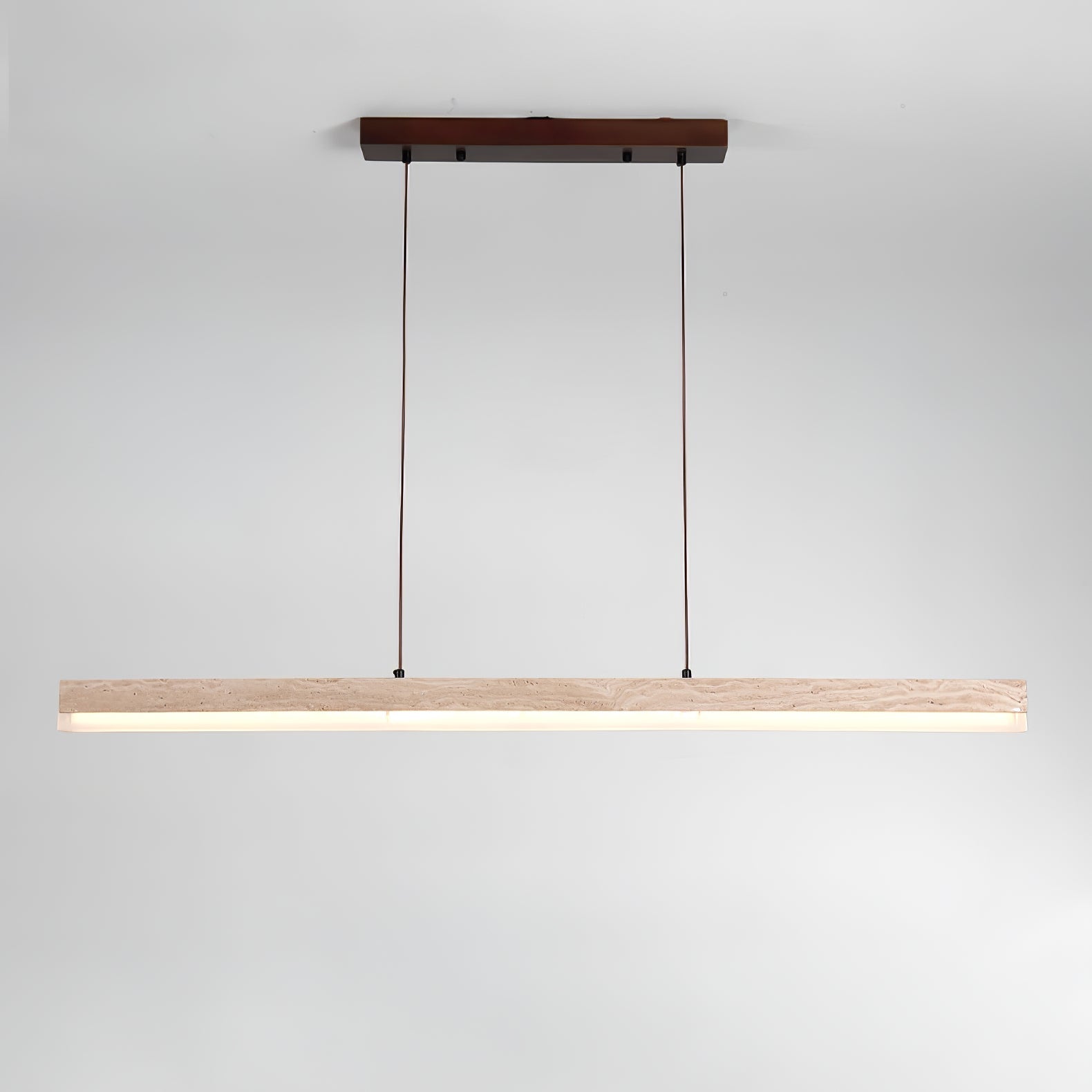 Ivsoryra Rectangular Travertine Pendant Light - Blowlighting