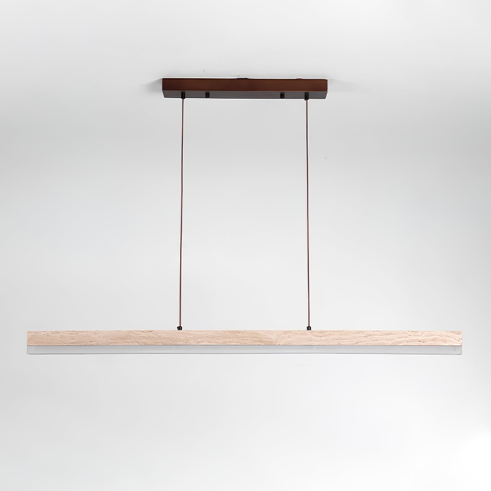 Ivsoryra Rectangular Travertine Pendant Light - Blowlighting