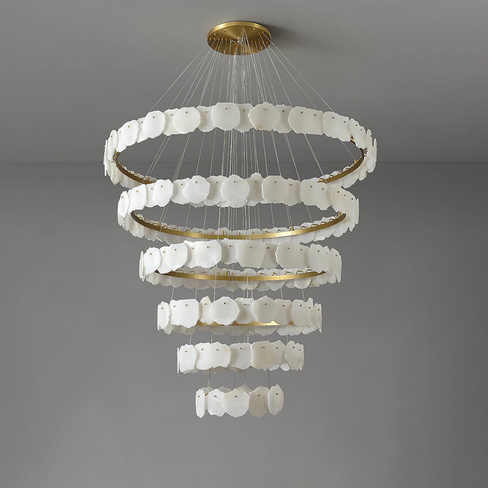 Selene Luxury Alabaster Chandelier Light - Blowlighting
