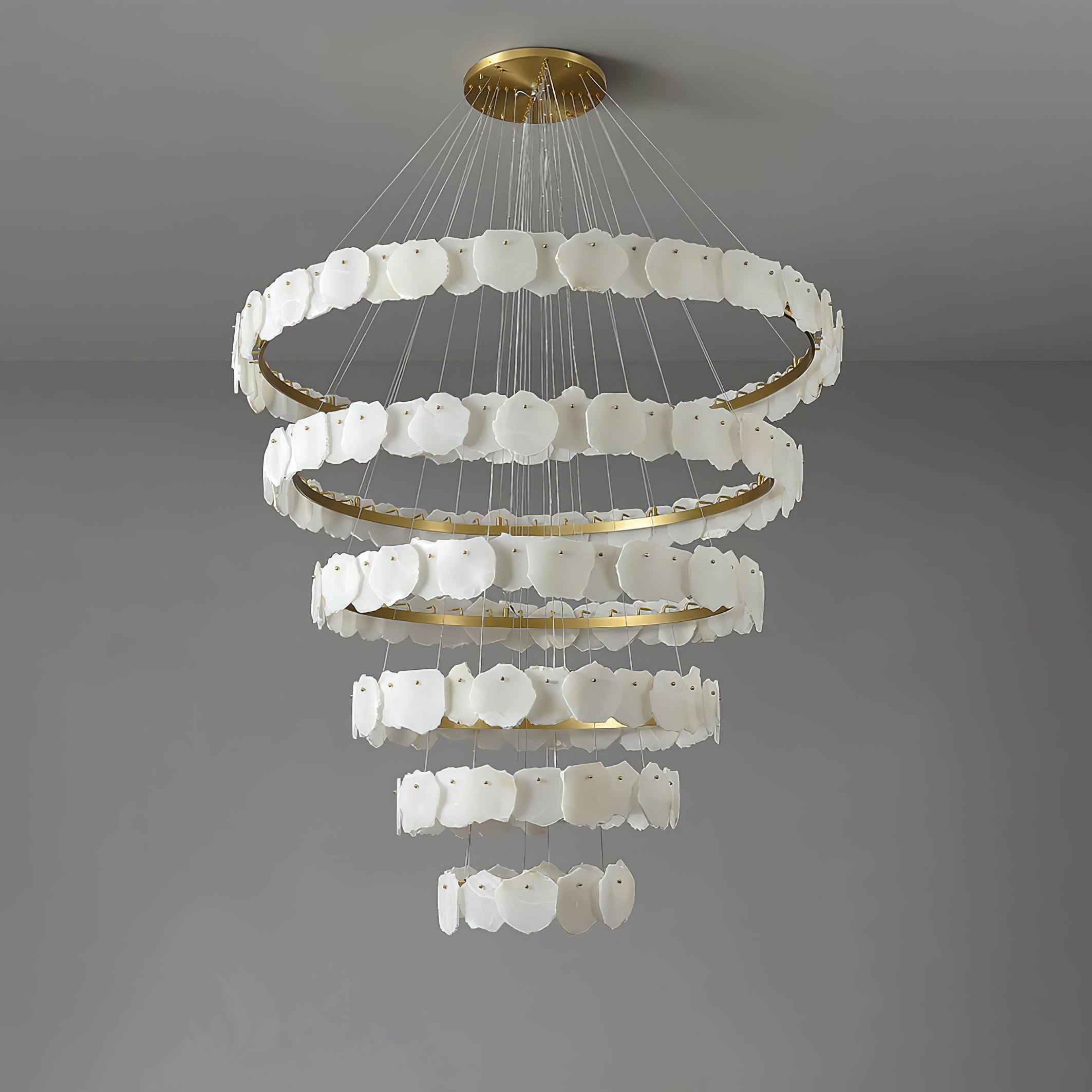 Selene Luxury Alabaster Chandelier Light - Blowlighting