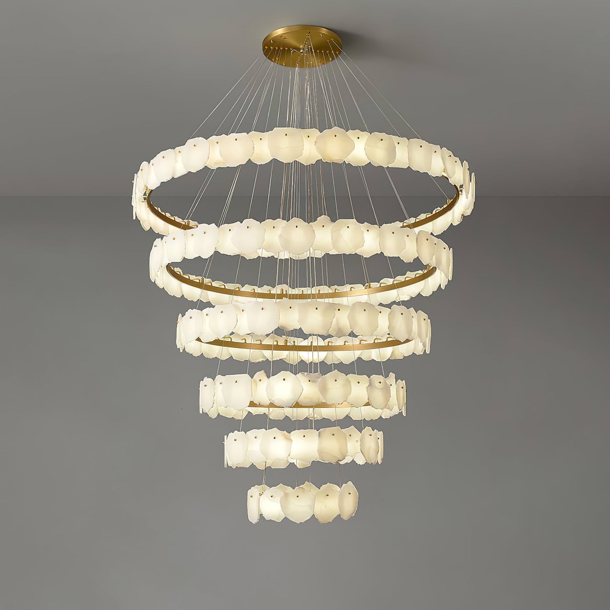 Selene Luxury Alabaster Chandelier Light - Blowlighting