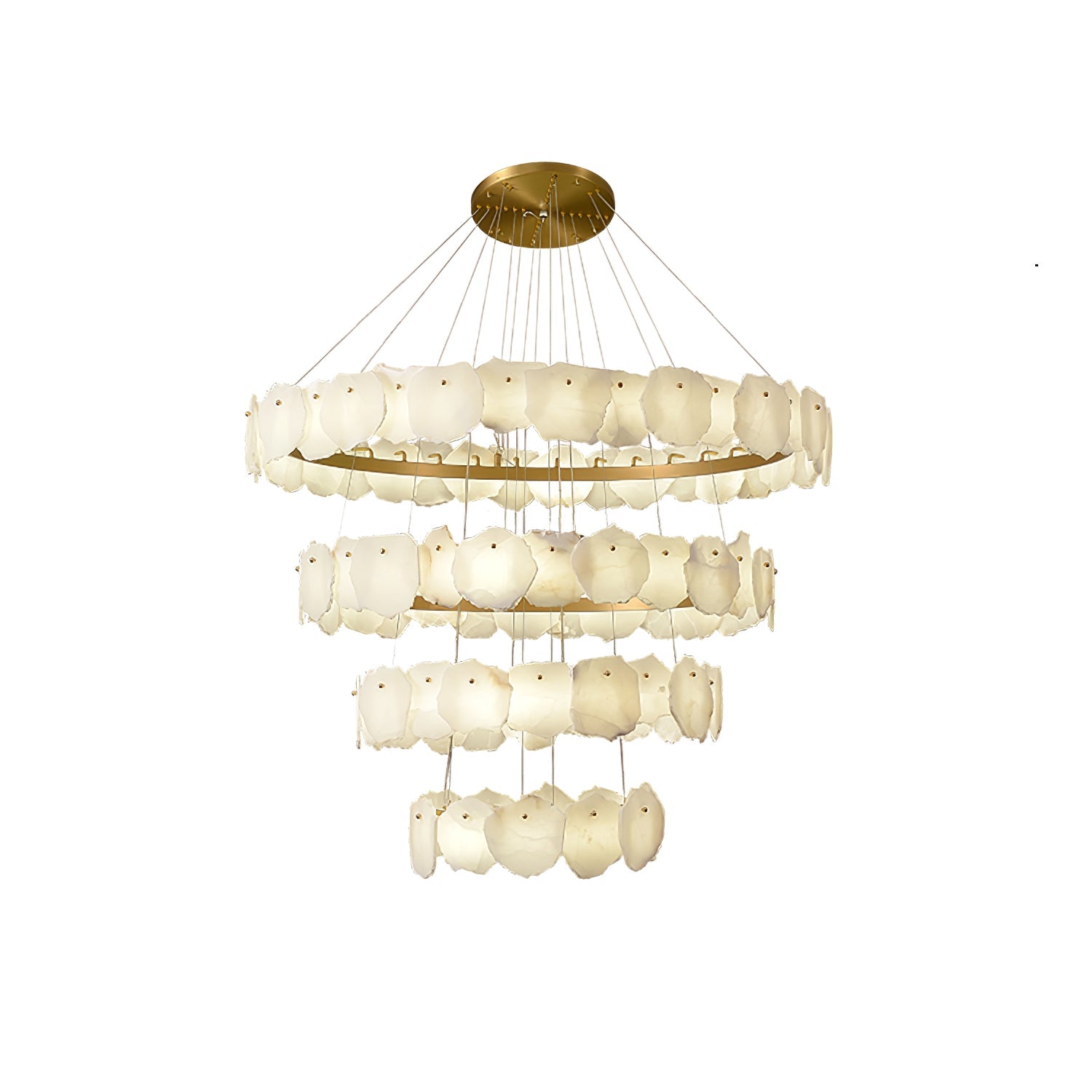 Selene Luxury Alabaster Chandelier Light - Blowlighting