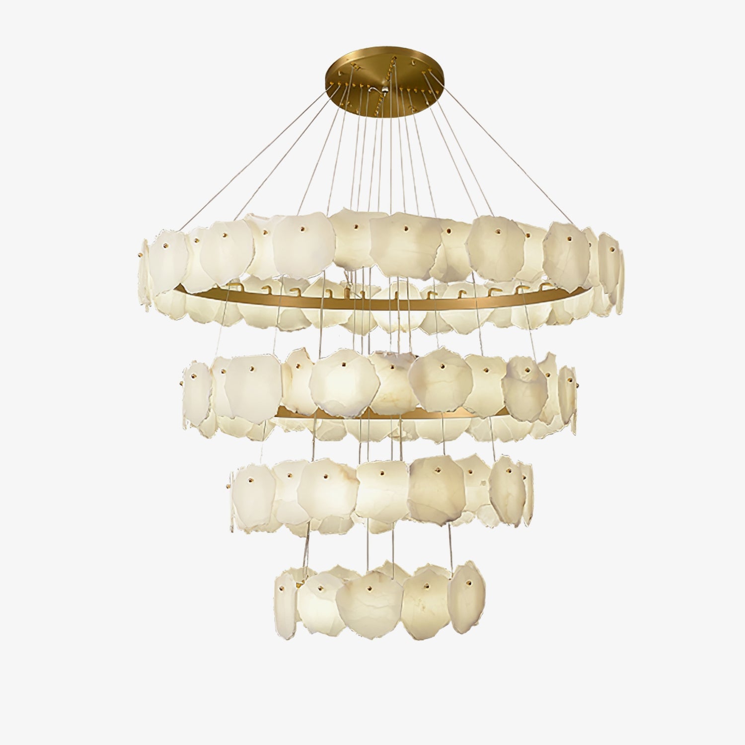 Selene Luxury Alabaster Chandelier Light - Blowlighting