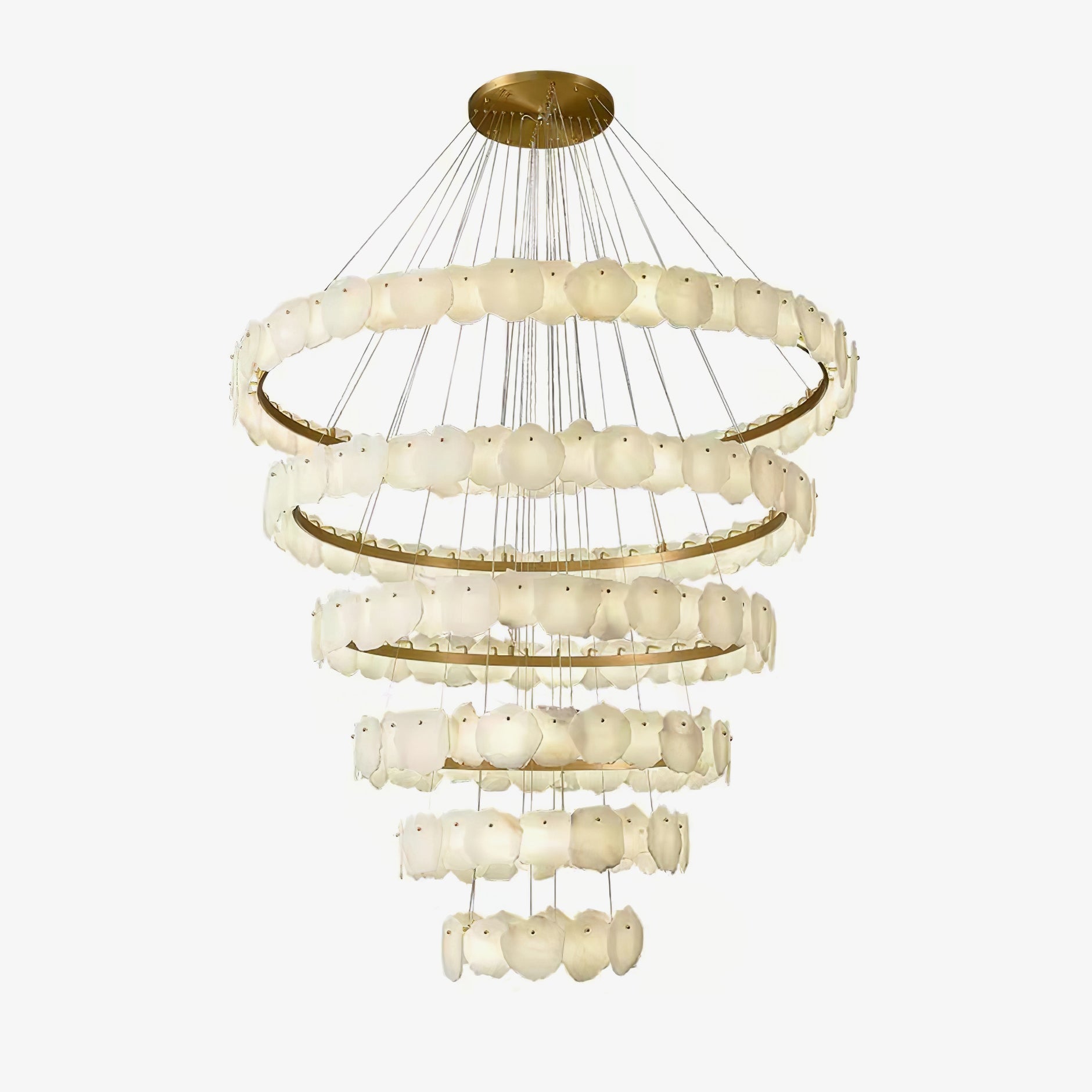 Selene Luxury Alabaster Chandelier Light - Blowlighting