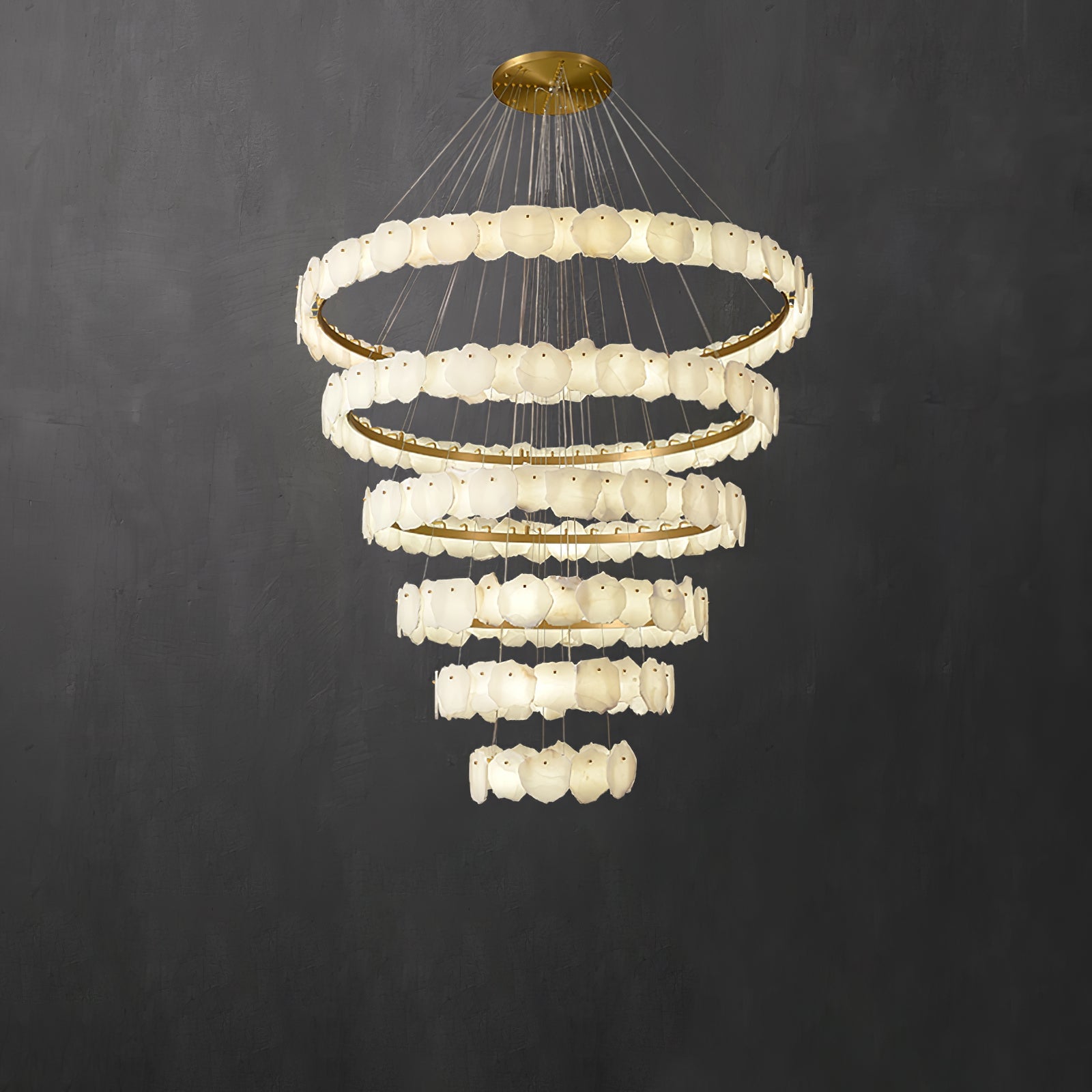 Selene Luxury Alabaster Chandelier Light - Blowlighting