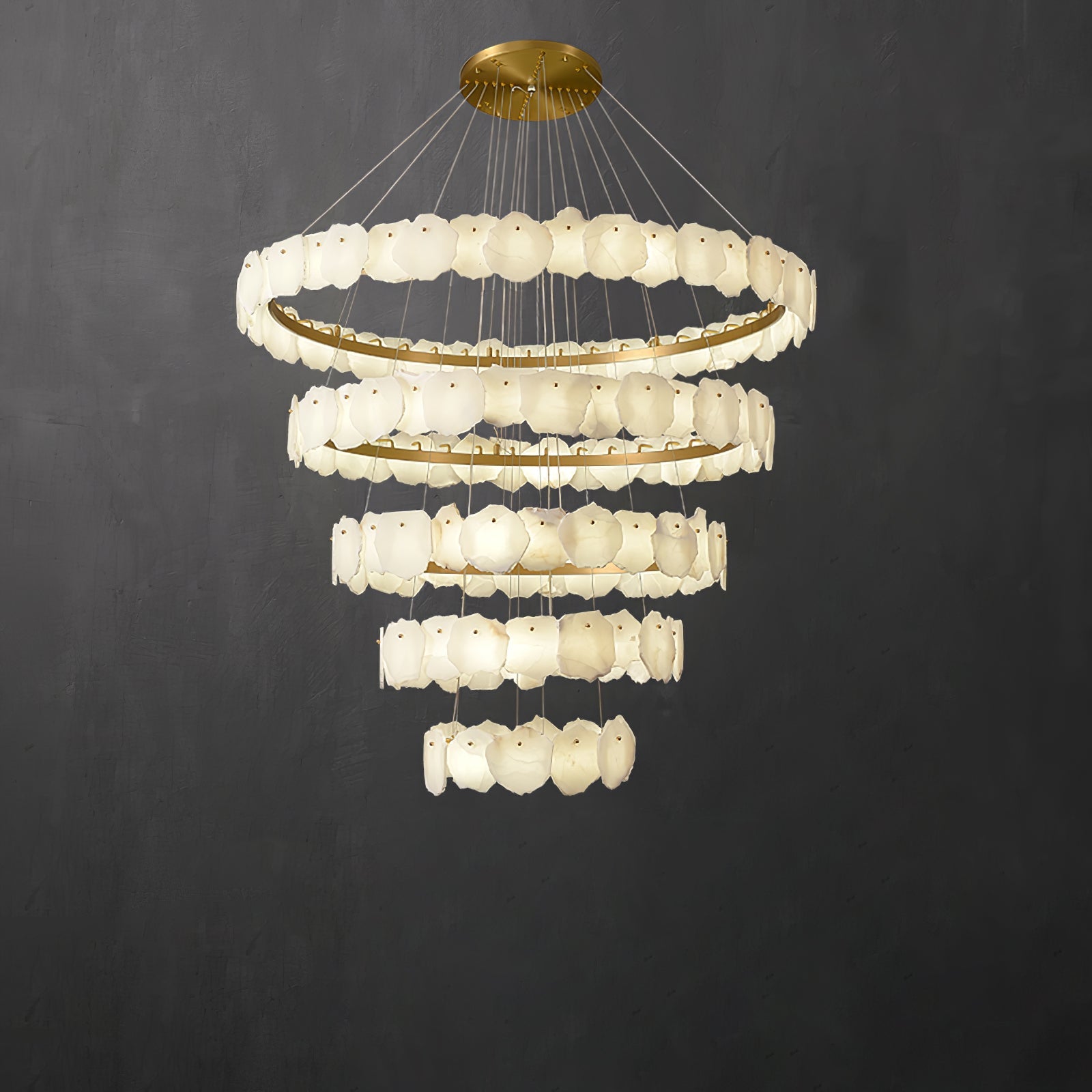 Selene Luxury Alabaster Chandelier Light - Blowlighting