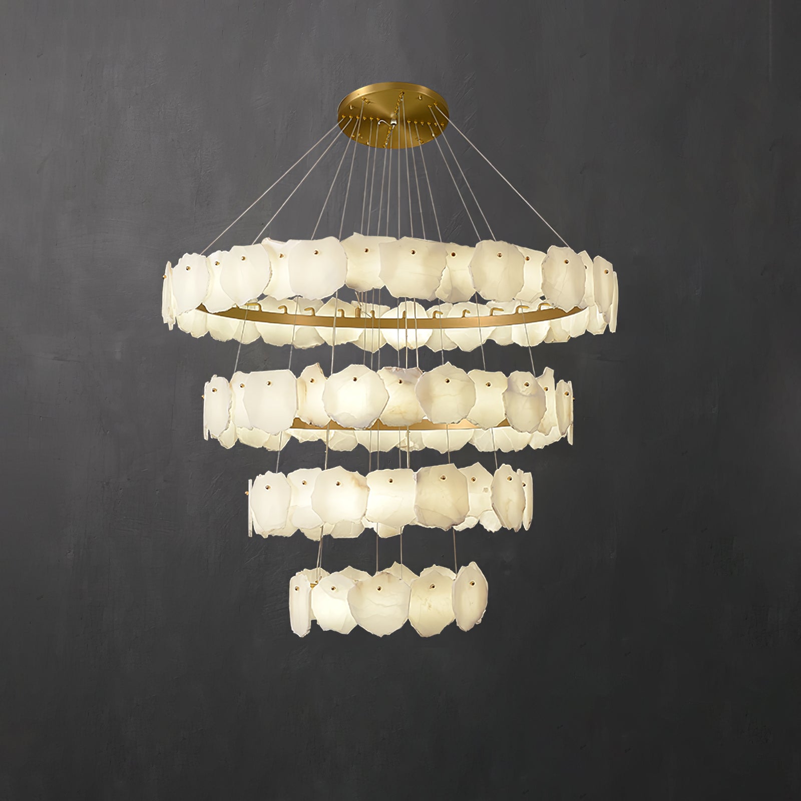 Selene Luxury Alabaster Chandelier Light - Blowlighting
