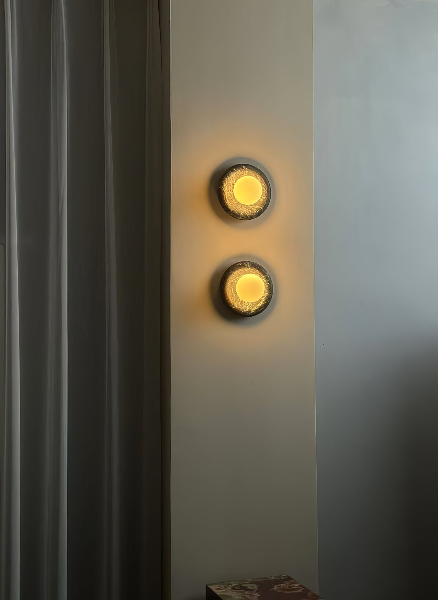 Amber Vintage Marble Wall Light - Blowlighting