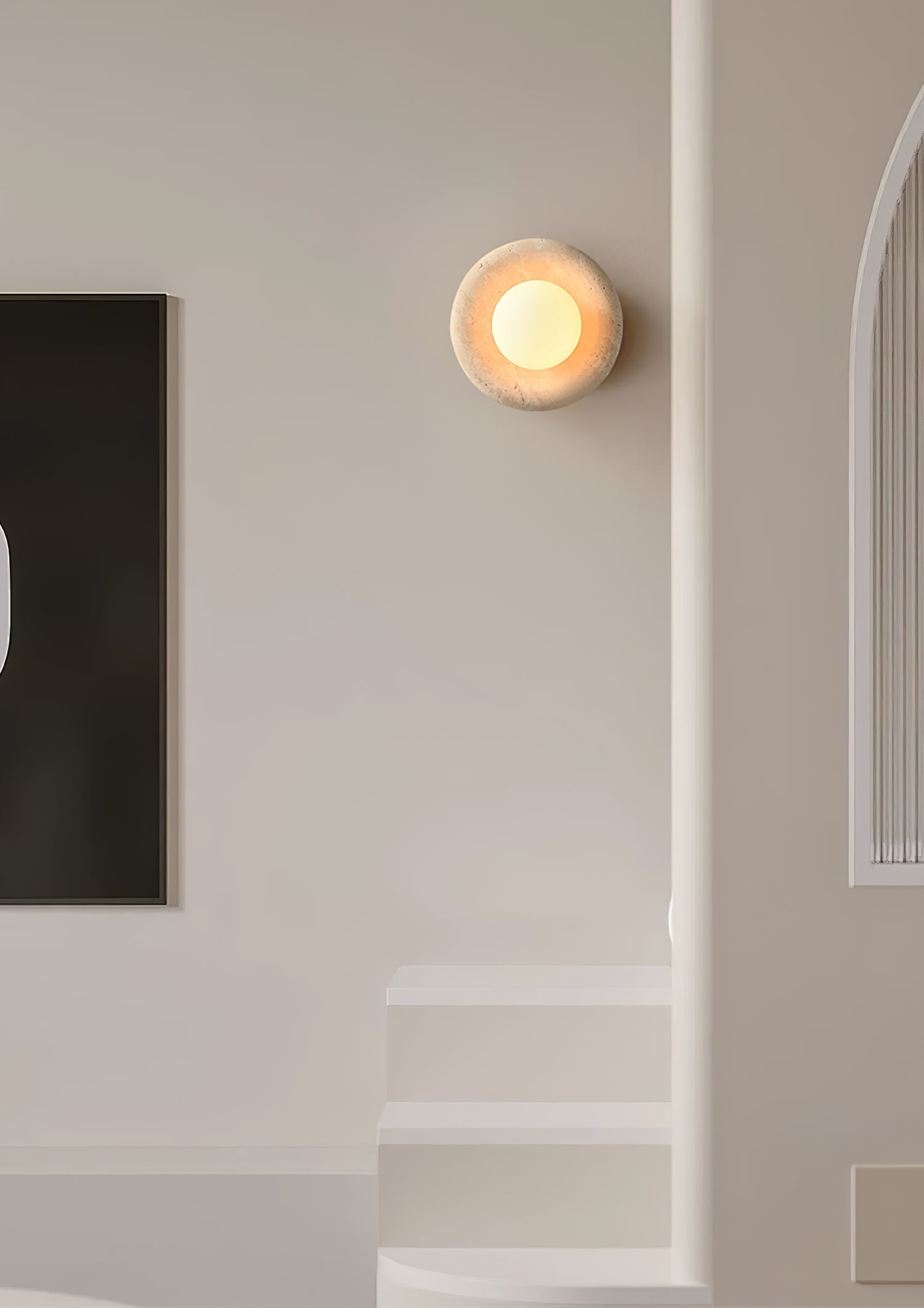 Amber Vintage Marble Wall Light - Blowlighting