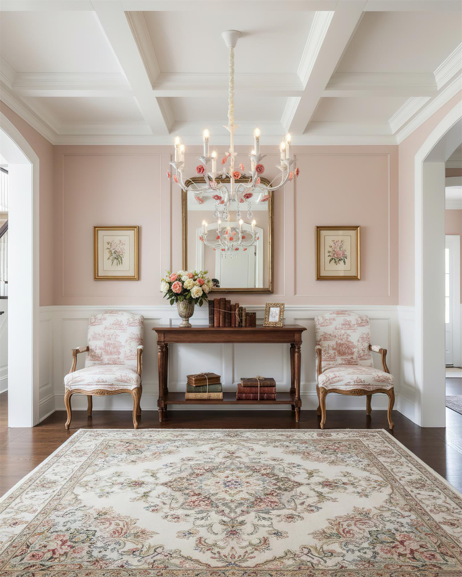 Eden Vintage Crystal Rose Chandelier