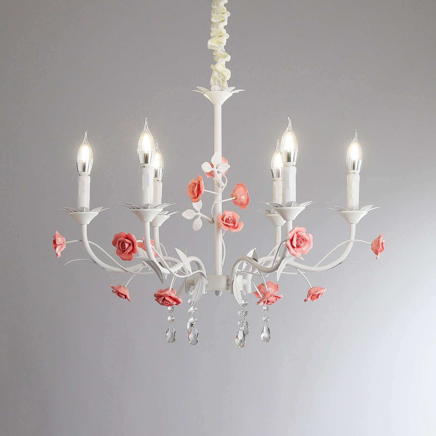 Eden Vintage Crystal Rose Chandelier
