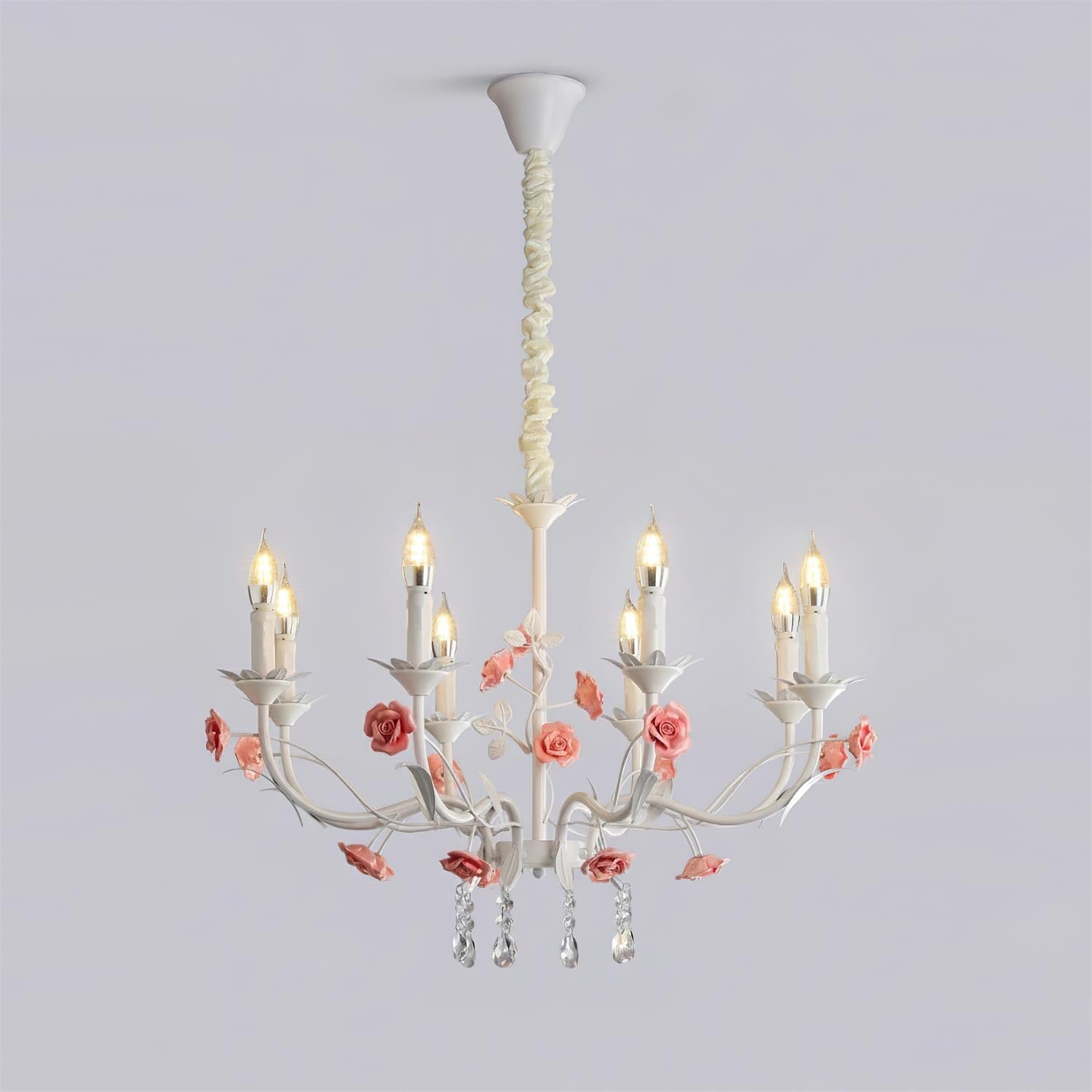 Eden Vintage Crystal Rose Chandelier