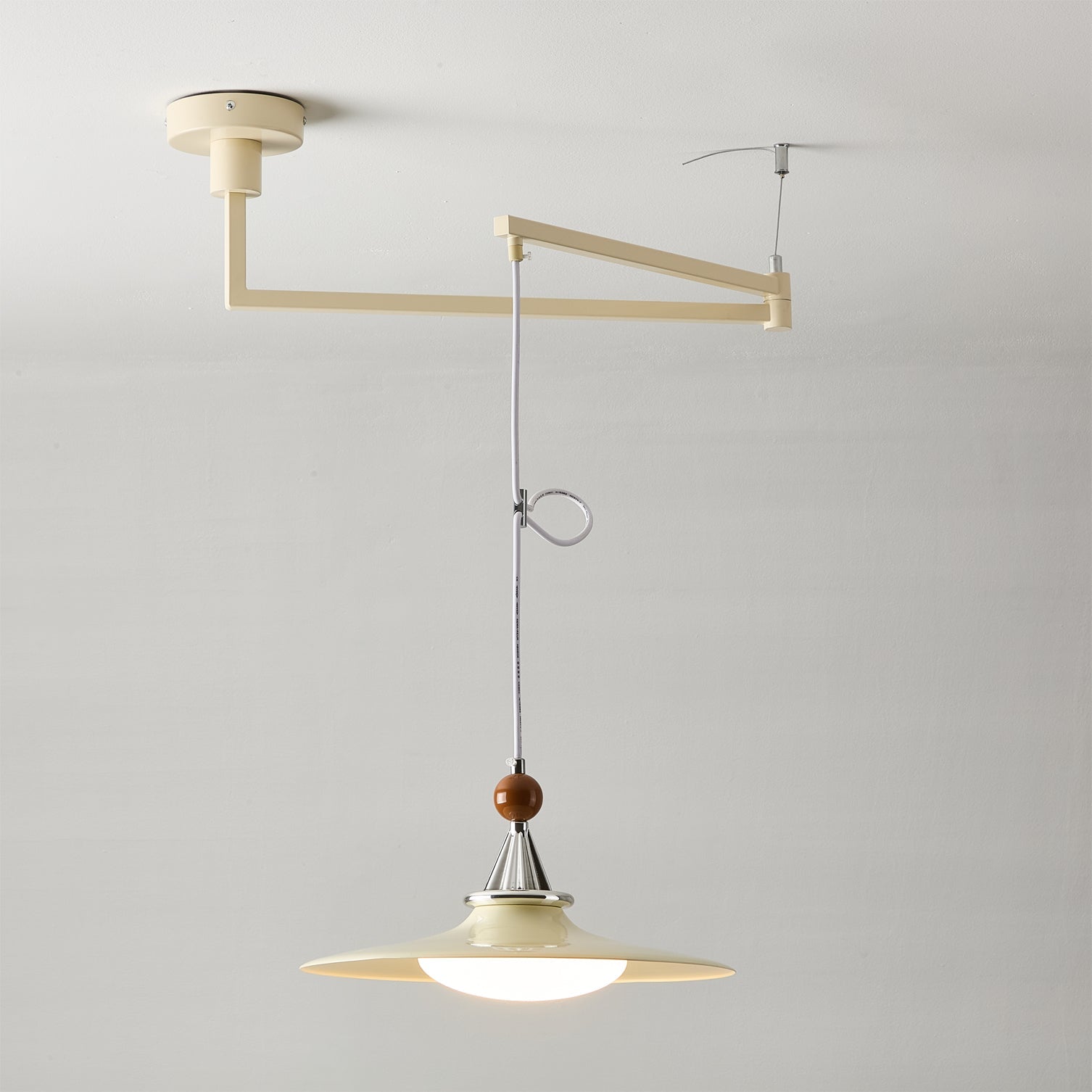 Eden Modern Acrylic Swing Arm Pendant Light