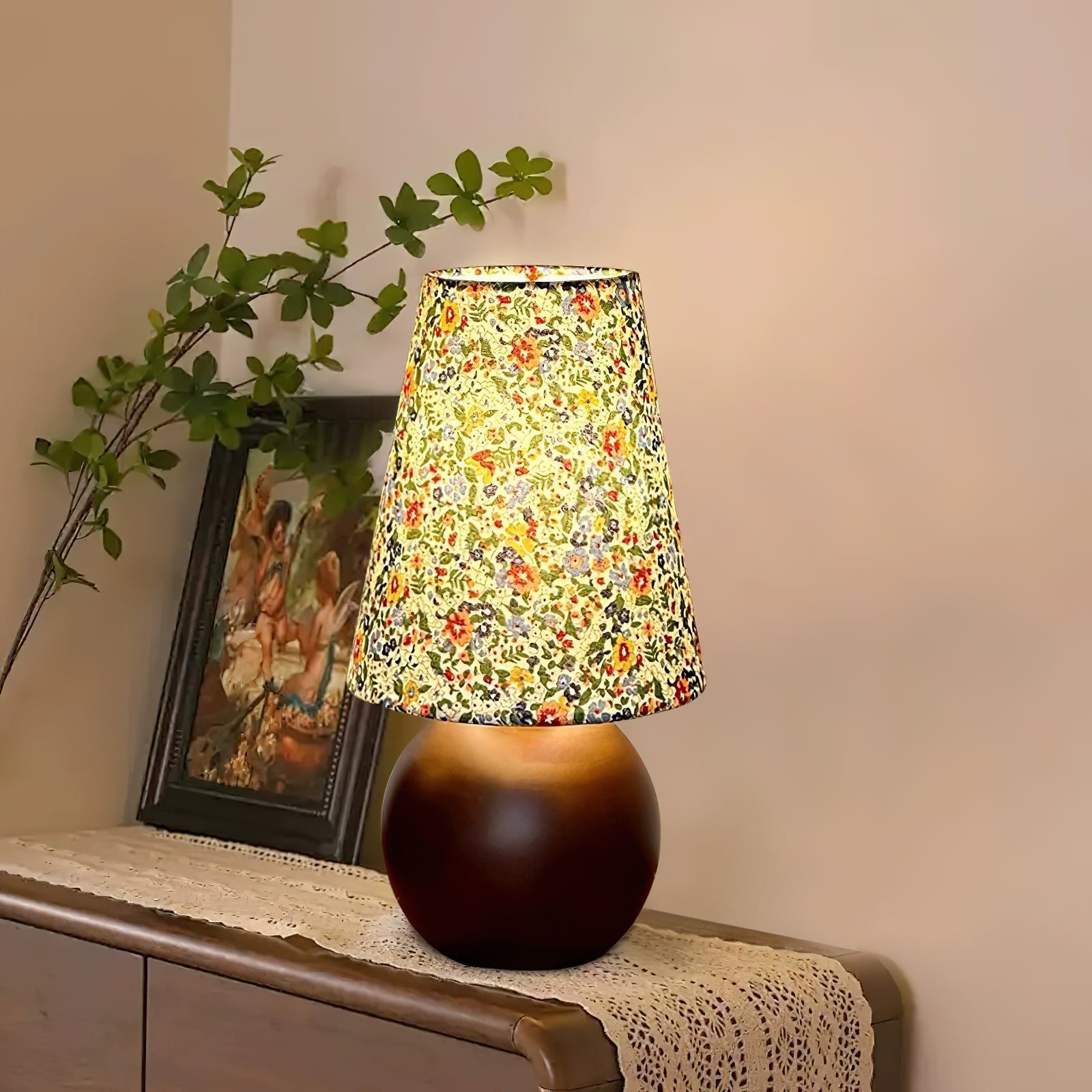 Elara Floral Glow Table Lamp - Blowlighting