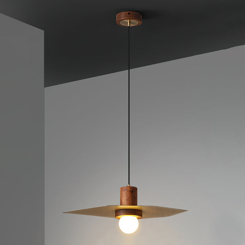 Elara Minimalist Brass Pendant Light