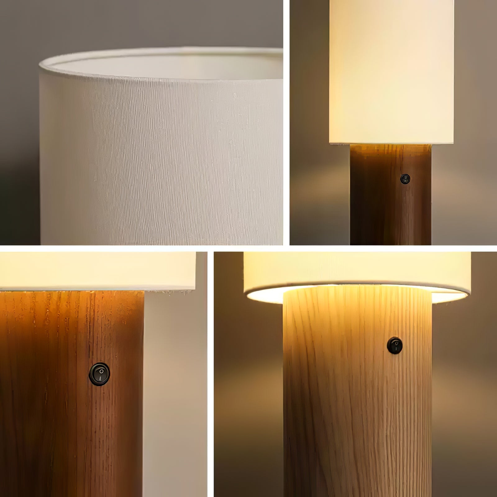 Uvynir Cylindrical Wood Floor Lamp - Blowlighting