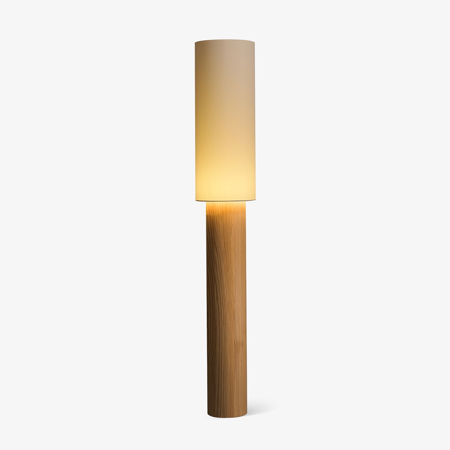 Uvynir Cylindrical Wood Floor Lamp - Blowlighting