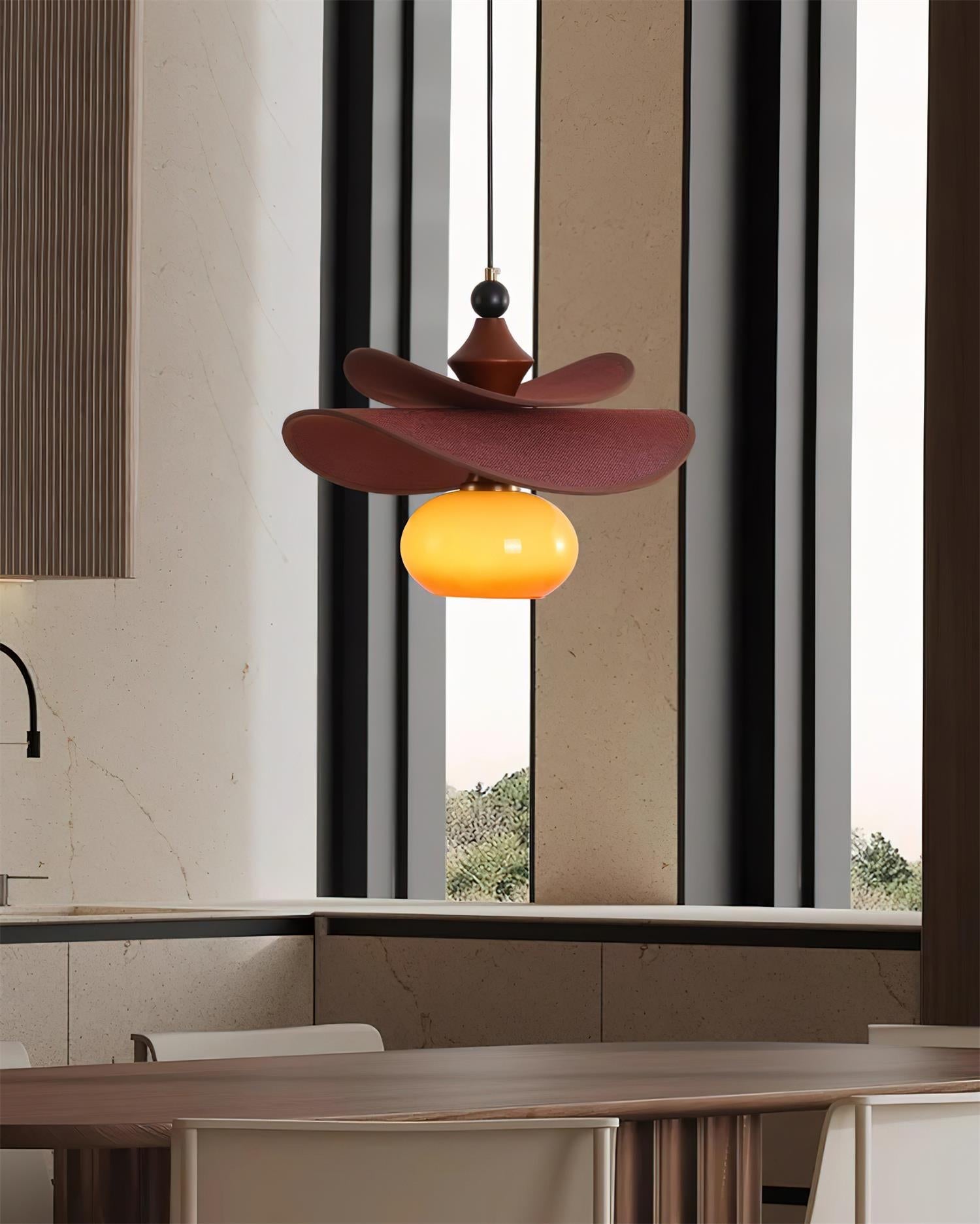 Elaren Minimalist Wood Pendant Light