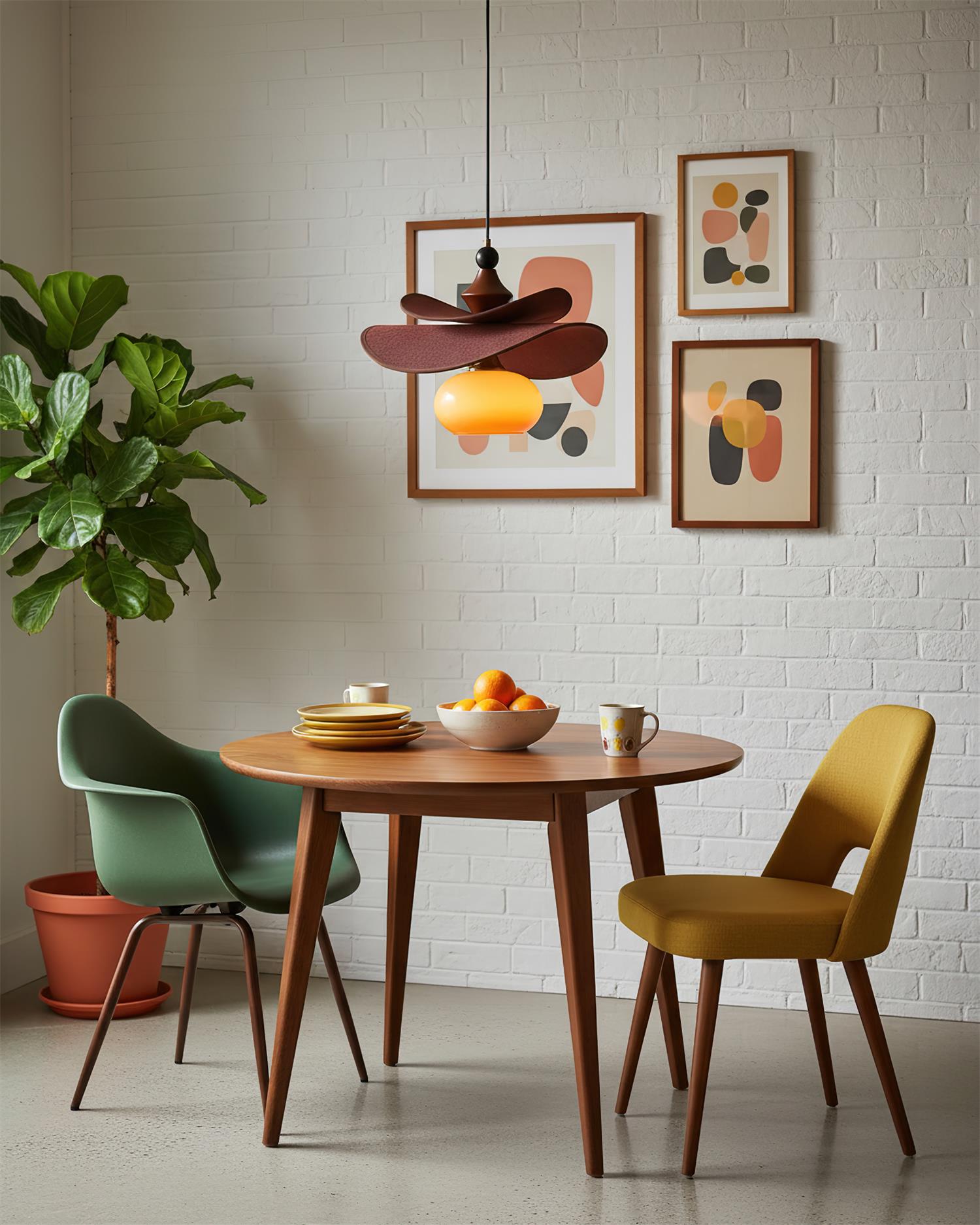 Elaren Minimalist Wood Pendant Light