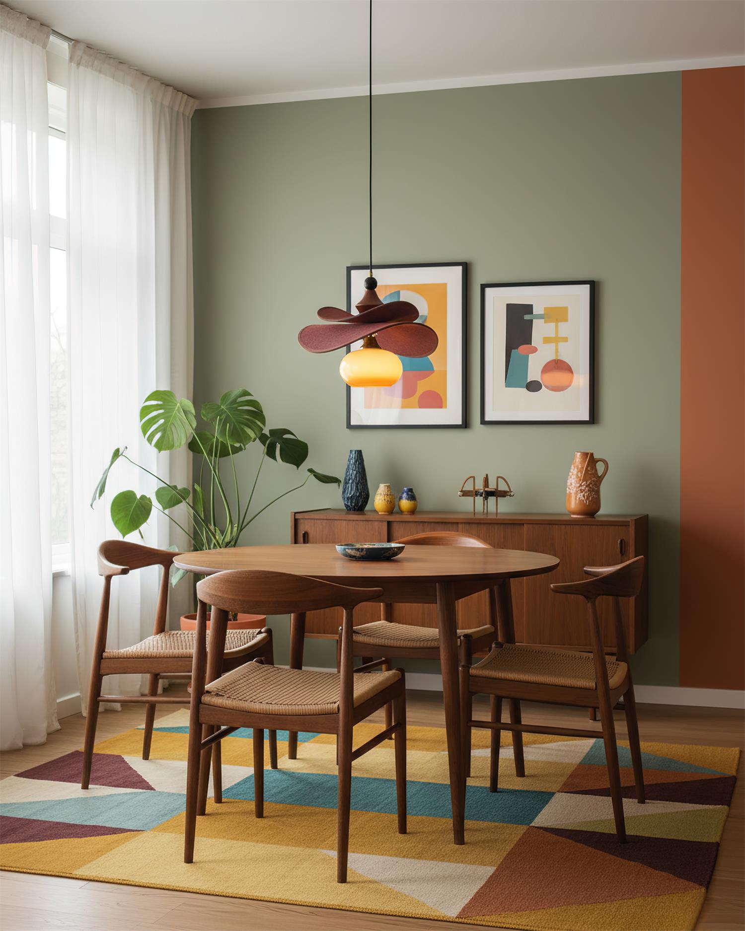 Elaren Minimalist Wood Pendant Light